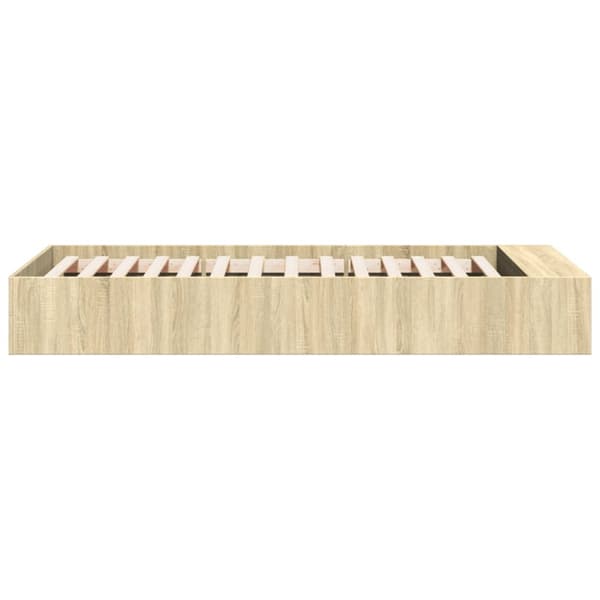 Sängram sonoma-ek 90x190 cm konstruerad trä