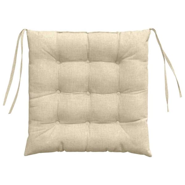 Sittkuddar 4 pcs Kräm 40 x 40 x 6 cm tyg