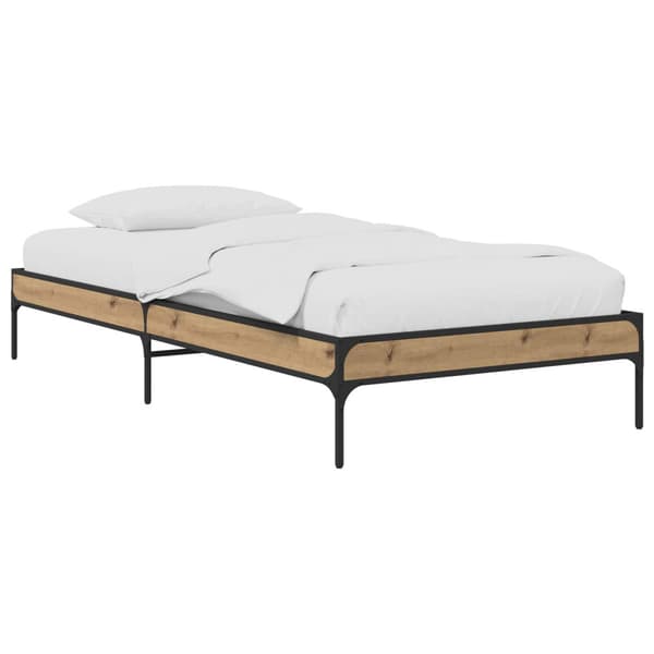 Sängram Artisan-ek 80 x 200 cm Konstruerat trä