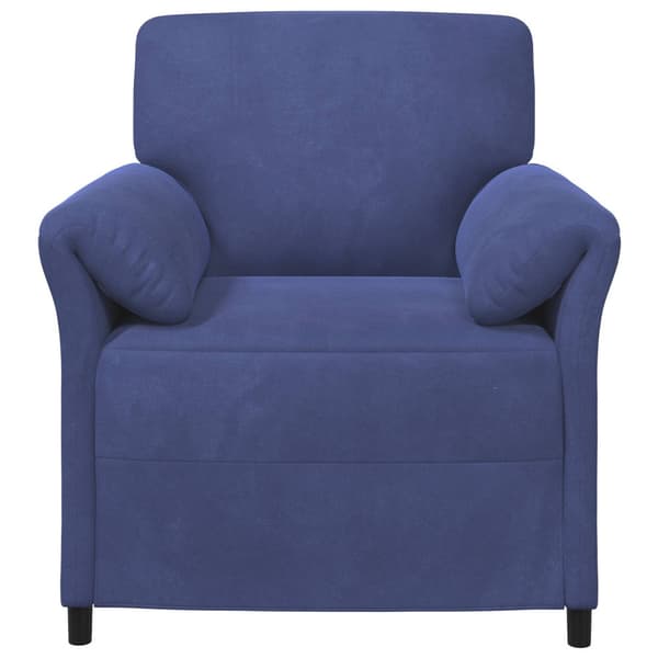 En-sitssoffa Polisblå 88 x 83 x 95 cm Sammet