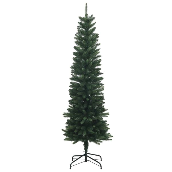 Artificial Slim Christmas Tree 150 cm PE och PVC Grön