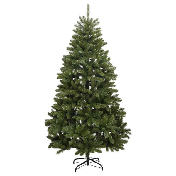 Plast Hingad Julgran 180 cm 300 LED-lampor Varmvit PVC Grön