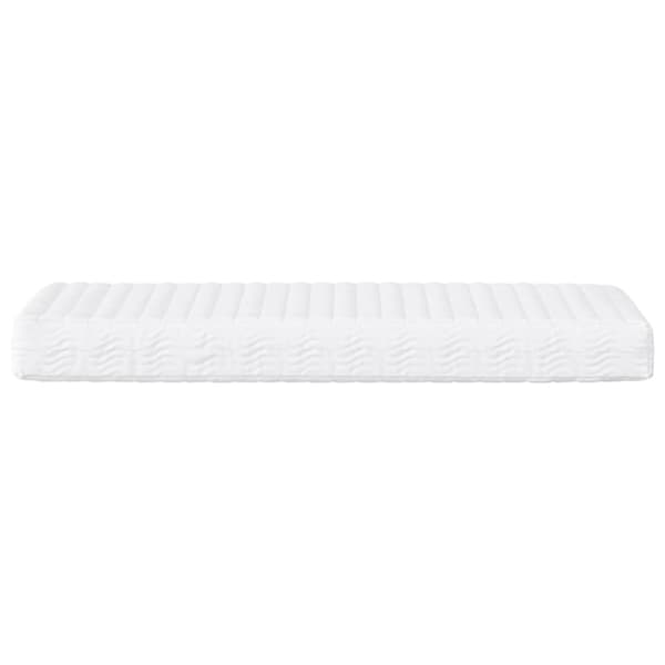 Dagbädd med madrass ljusgrå 90x200 cm sammet