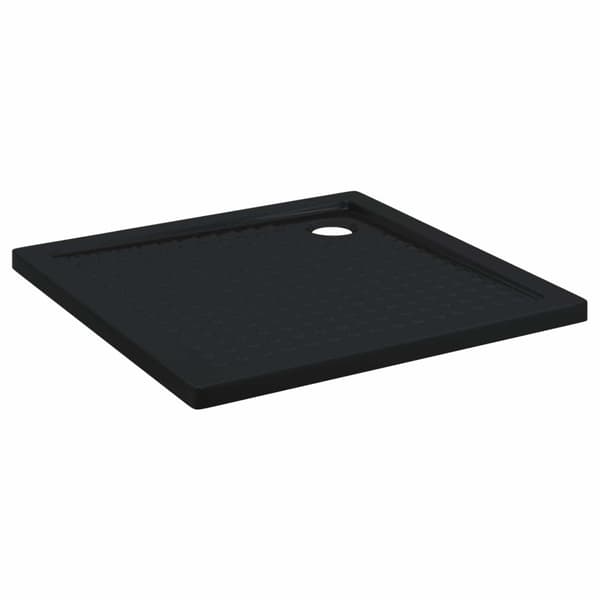Duschbas Tray med Prickar 90 x 90 x 4 cm ABS Svart