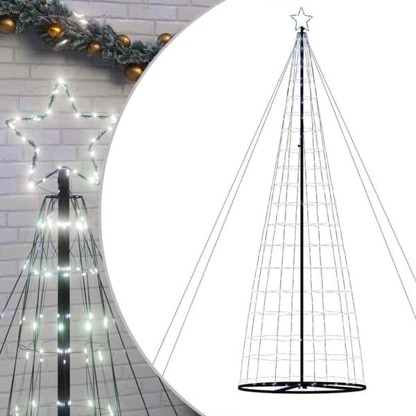 LED julgran 1534 LEDs kallvit 500 cm