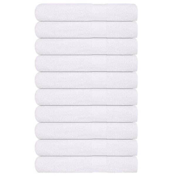 Bastuhanddukar 10 st vit 80x200 cm 360 gsm 100% bomull