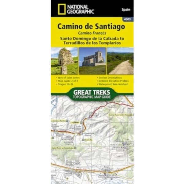 Camino de Santiago - Camino Frances Map 2 of 4