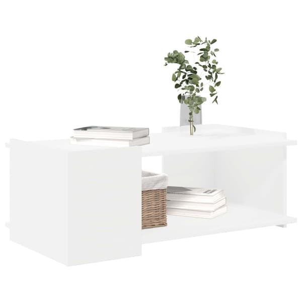 Kaffeebord Vit 90 x 50 x 33 cm Konstruerat trä