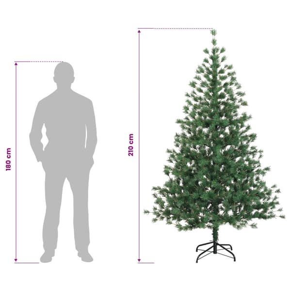 Plast Hingad Julgran 210 cm 300 LED-lampor Varmvit