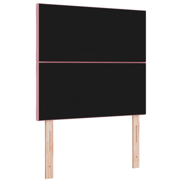 Huvudgavel Rosa 100 cm Sammet