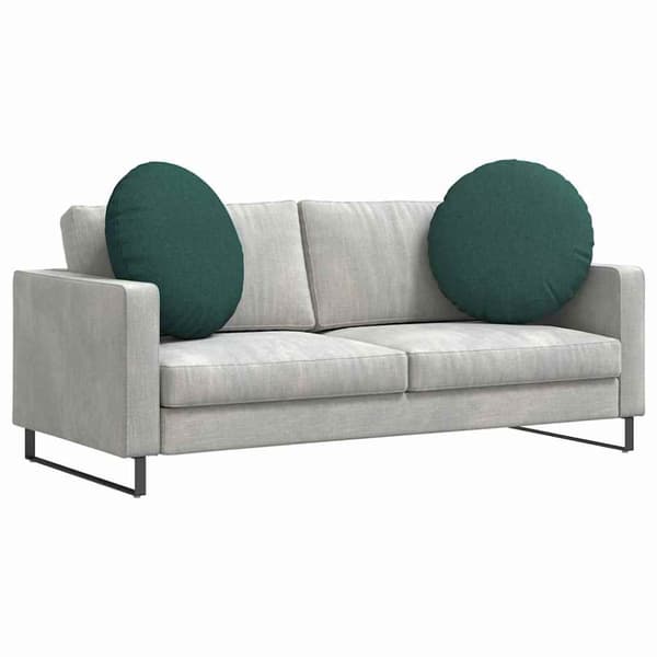 Sittkuddar 2 pcs Mörkgrön Ø80 x 29 cm tyg