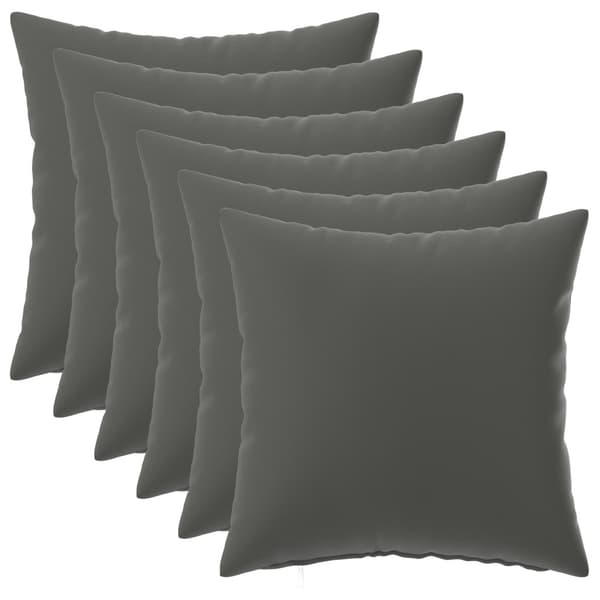 Kudde med kudde HEERLEN 6 st Antracit Polyester