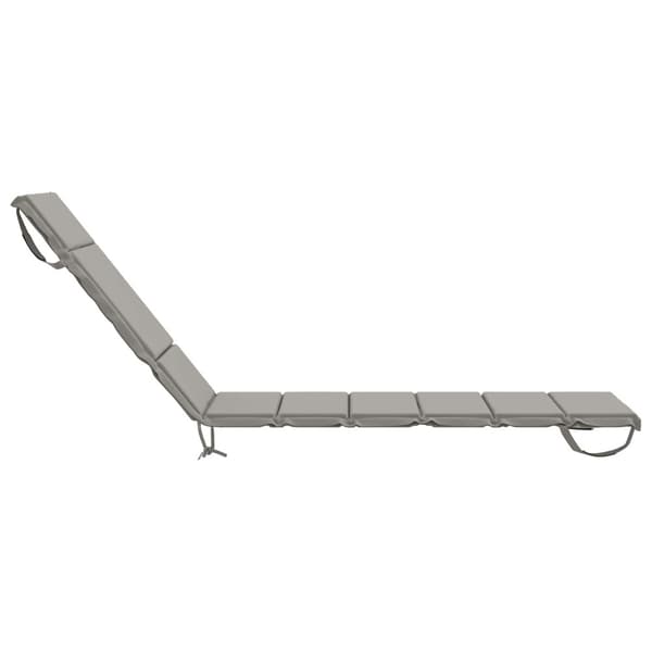 Solstol Kudde GEMERT 100% Polyester Grå 200 x 50 x 3 cm