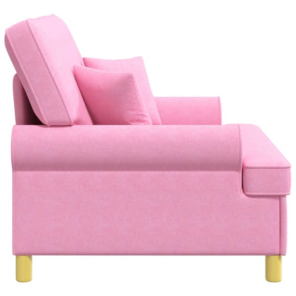 Fåtölj med kuddar Rosa Tyg