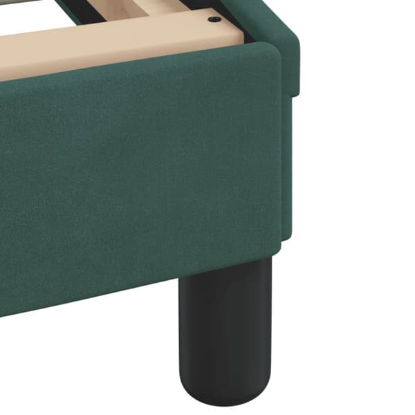 Bed Frame "Dover" Dark Green 120x200 cm Velvet