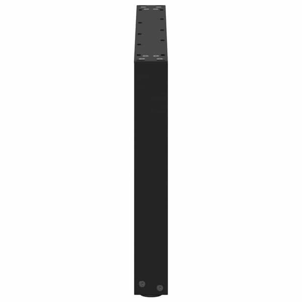 Soffbordsben U-formade 2 st svarta 60x(42-43) cm stål