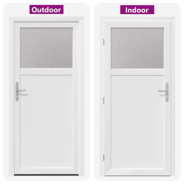 Sidentré Dörr Vit 88 x 198 cm PVC