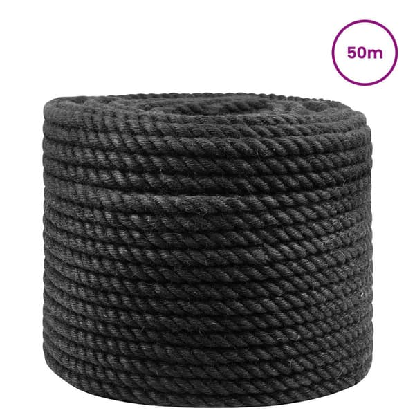 Juterep 12 Svart 100% Tossa jute