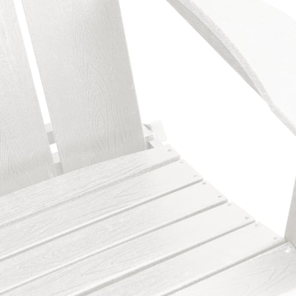 Trädgård Stol 3 pcs Vit 80,5 x 74,5 x 92 cm polyeten