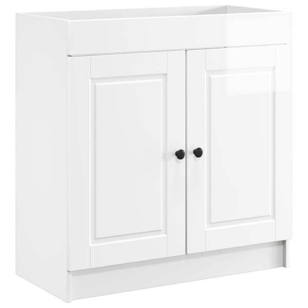 Badrumsmöbelset Vit högglans 78,5 x 37,5 x 81 cm