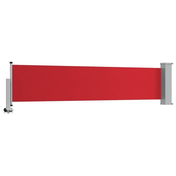 Infällbar sidomarkis 60x300 cm röd