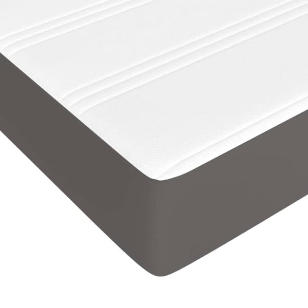 Pocketresårmadrass medium grå 90x190x20 cm konstläder