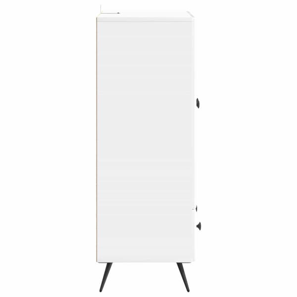 Sideboard Vit högglans 66 x 34,5 x 95 cm Konstruerat trä