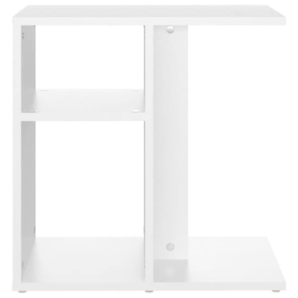 Sidobord vit 50x30x50 cm konstruerat trä
