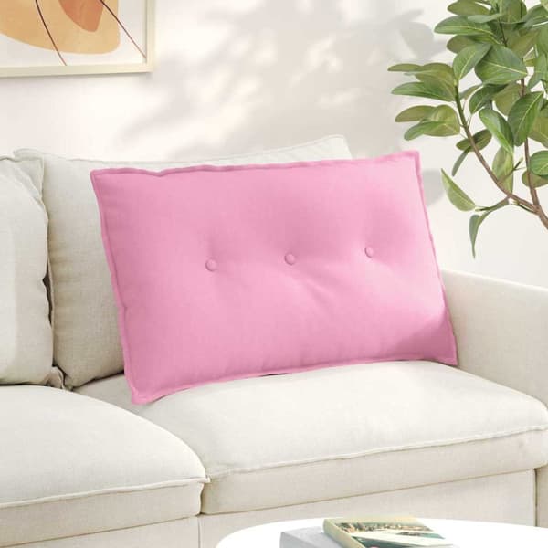 Ryggkudde Rosa 80 x 19 x 50 cm tyg