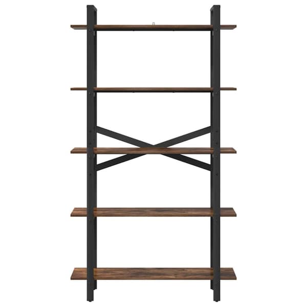 Hyllsystem Rökt ek 100 x 33,5 x 178 cm Konstruerat trä