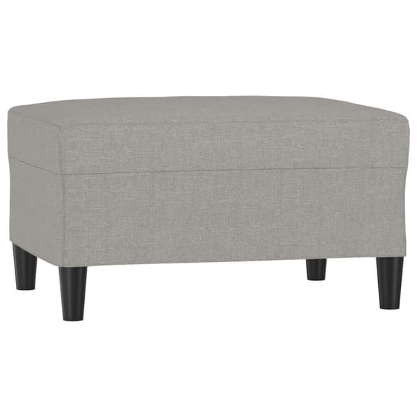 Fotpall Ljusgrå 70x55x41 cm tyg