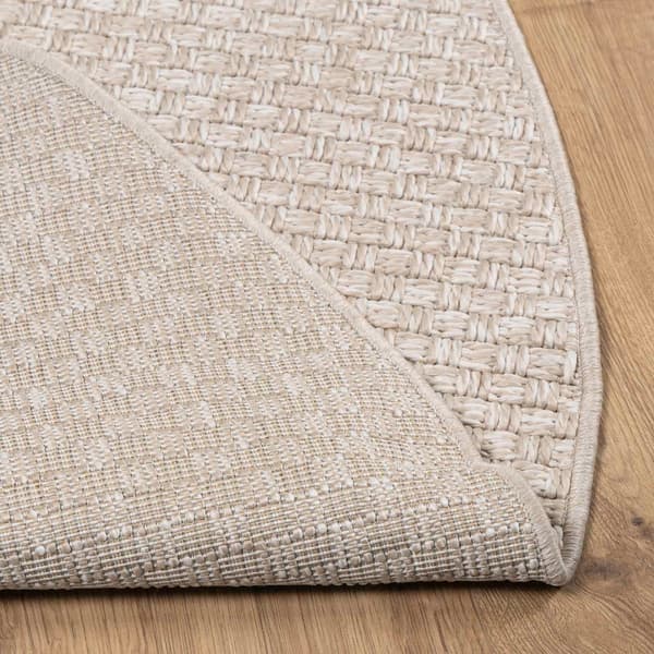 Områdesmattor Rund FARO Kräm Ø 200 CM Polyester