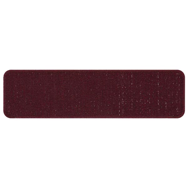 Halkfria trappmattor 15 pcs Bordeaux 75 x 20 cm PP