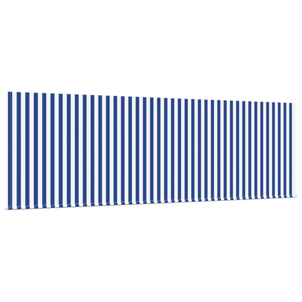 Utdragbar markis Blå och Vit 400 x 200 cm