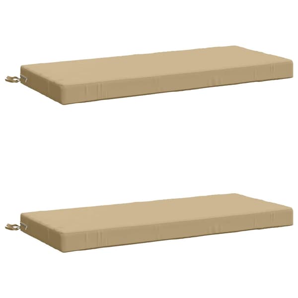2-delade Bänk Kuddar SOEST 2 st 100% Polyester Beige