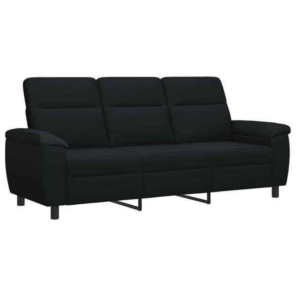 Soffset 3 st Svart Tyg