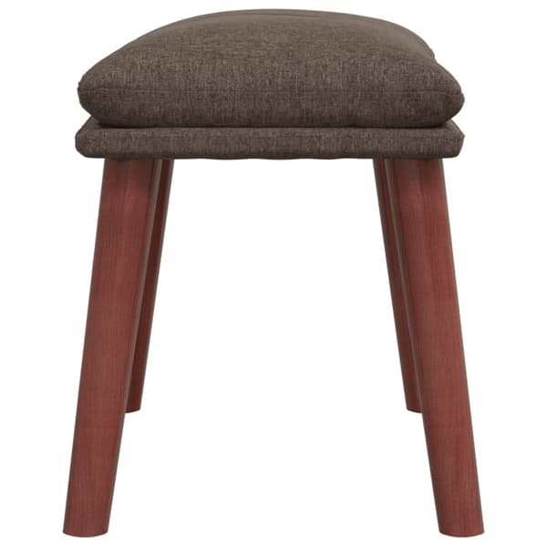 Vilstol med fotpall taupe tyg