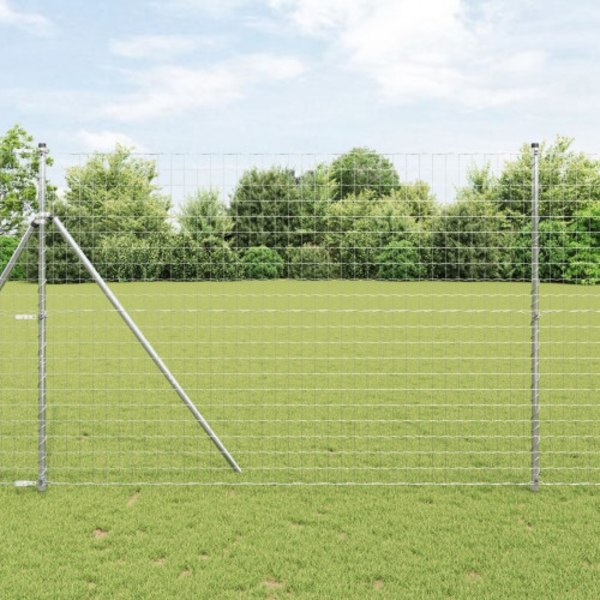 Euro Fence med 7 stolpar 1.6x10 m galvaniserat stål