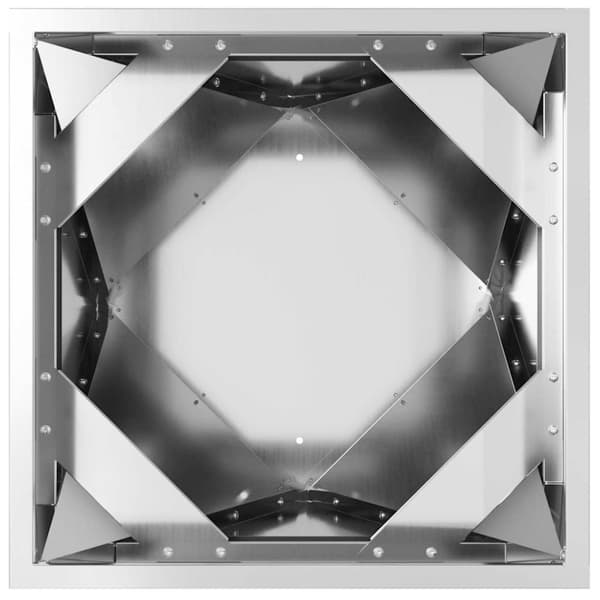 Planteringskärl 2 pcs Silver 50 x 50 x 75 cm Galvaniserat Stål