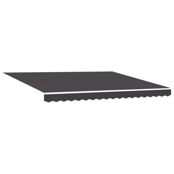 Markisram Antracit 400 × 300 cm Polyester med PU-beläggning