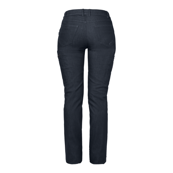 Fia Trousers w Blue melange Female