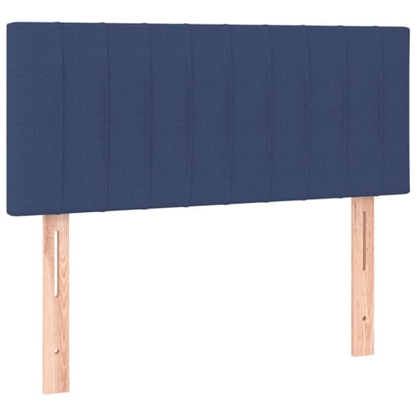 Ramsäng med madrass blå 120x200 cm tyg