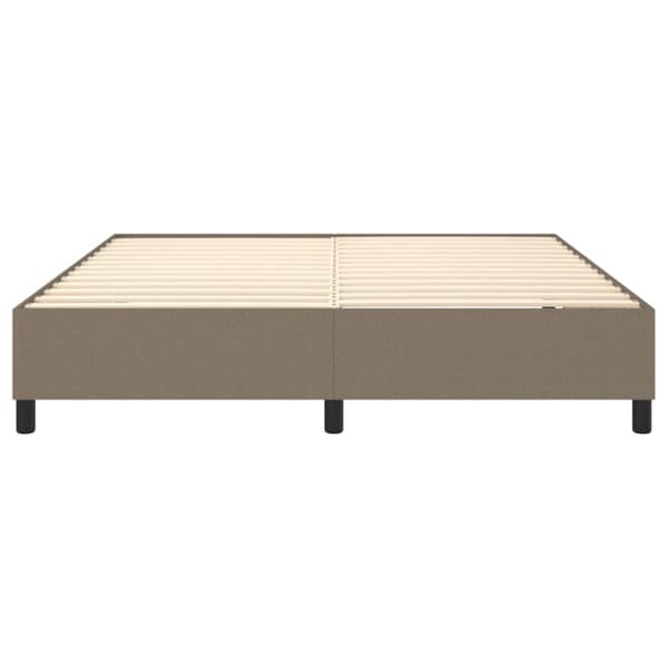 Boxspring-sängram taupe 180x200 cm tyg