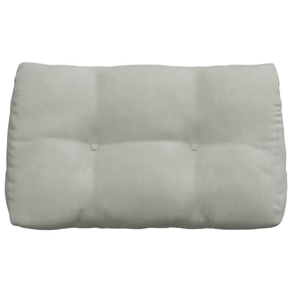 Ryggkudde Ljusgrå 80 x 24 x 50 cm Sammet