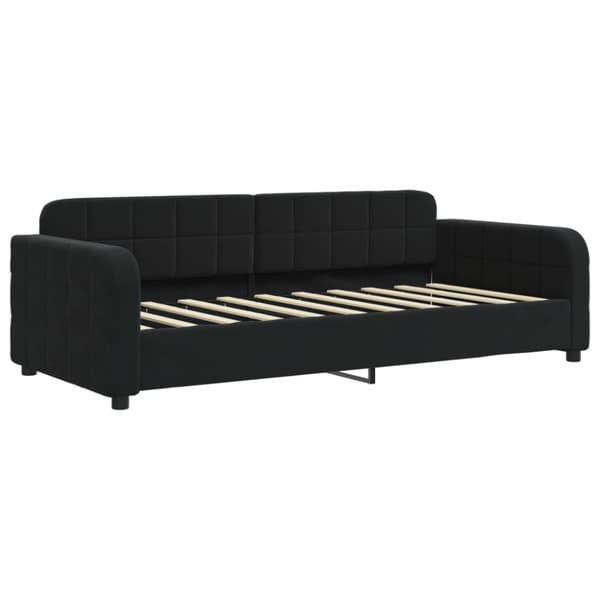 Dagbädd svart 90x190 cm sammet