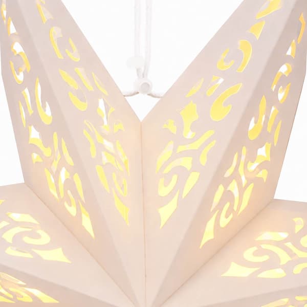 Julbelysning RAAHE 2 st 10 LED-lampor Varmvit 45 x 6 x 45 cm