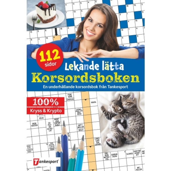 Lekande lätta korsordsboken (häftad)