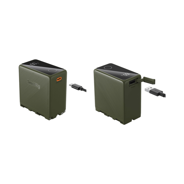 SmallRig 4577 Camera Battery USB-C Rechargeable NP-F970 Green