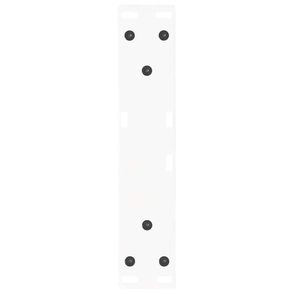 Soffbordsben V-formade 2 st vita 30x(30-31,3) cm stål
