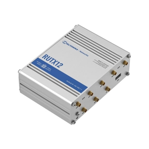 Teltonika RUTX12 - trådlös router - WWAN - Bluetooth, Wi-Fi 5 - skrivbordsmodell
